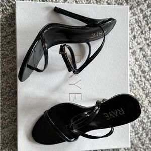 RAYE Black Patent Leather Heels